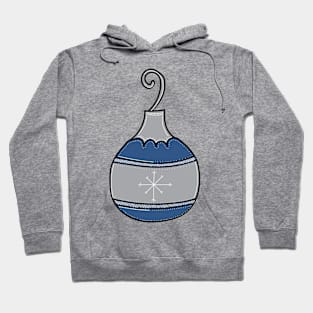 Whimsical Holiday Ball Ornament Illustration Hoodie